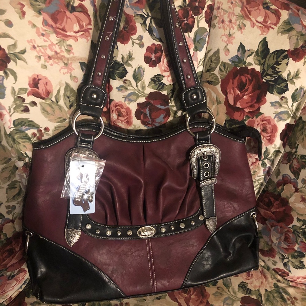 Showman couture Maroon purse